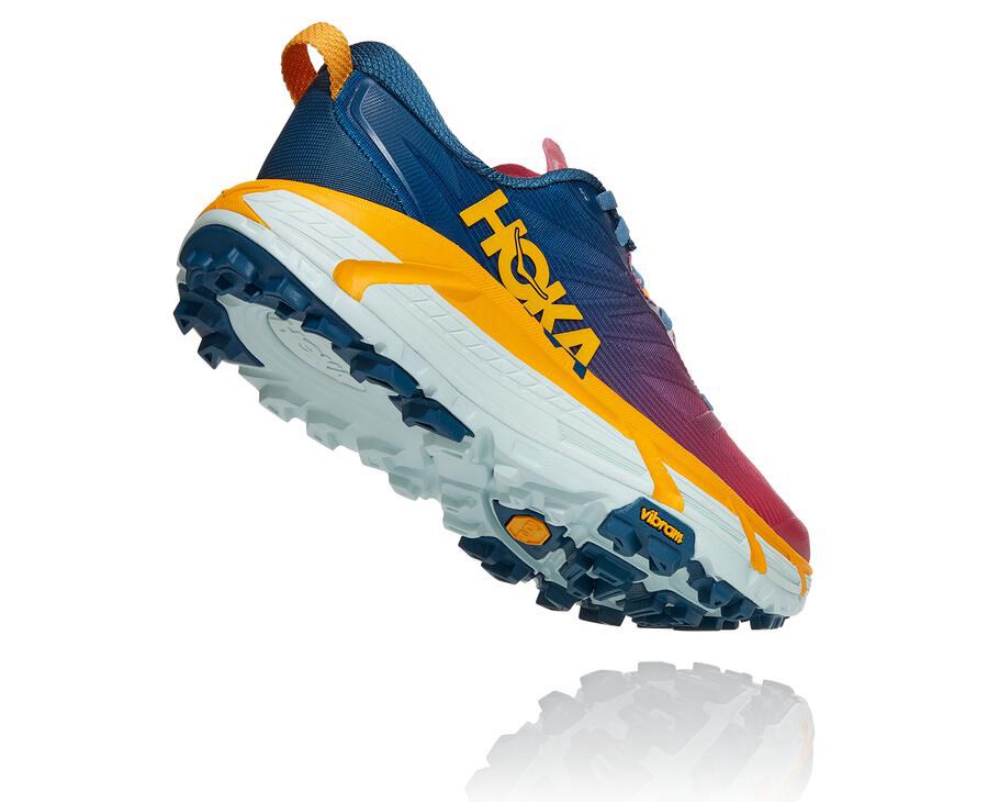 Hoka One One Trail Schoenen Dames - Mafate Speed 3 - Blauw - RE1870325